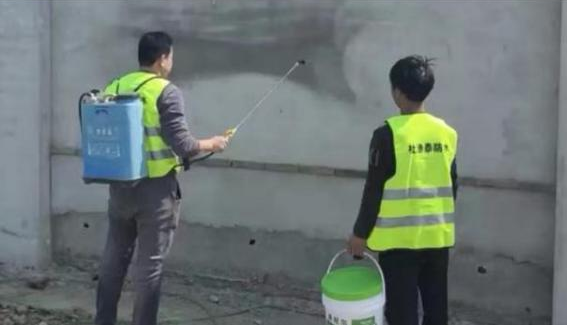 杜渗泰®材料喷涂密封的现场图 杜渗泰®材料喷涂密封的现场图