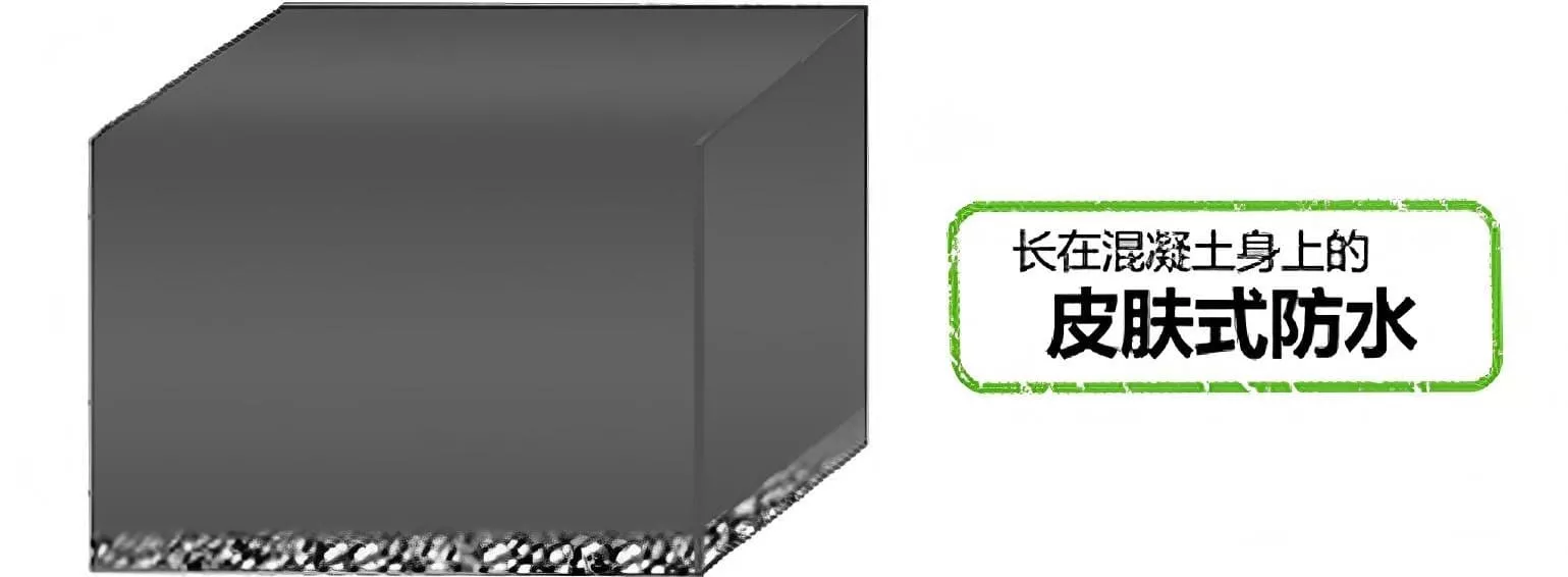 杜渗泰DPS永凝液形成皮肤式防水效果的模拟图